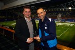 Petrov and Stefan Stefan congratulates Petrov on receiving Man of the Match