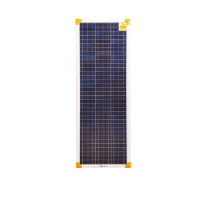 A solar panel set against a deep black background, emphasizing its clean energy technology and contemporary aesthetics.