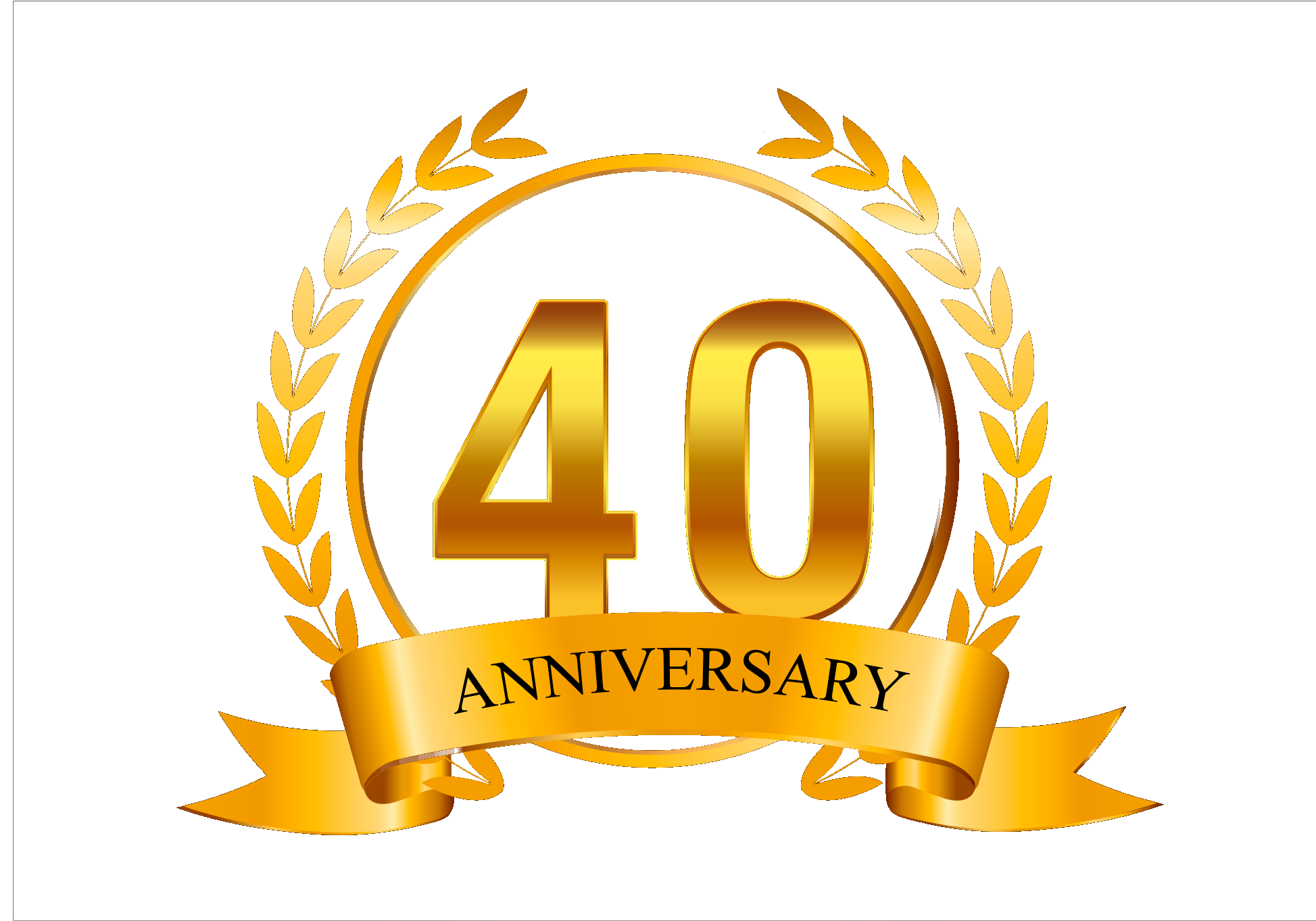 40th Anniversary Png