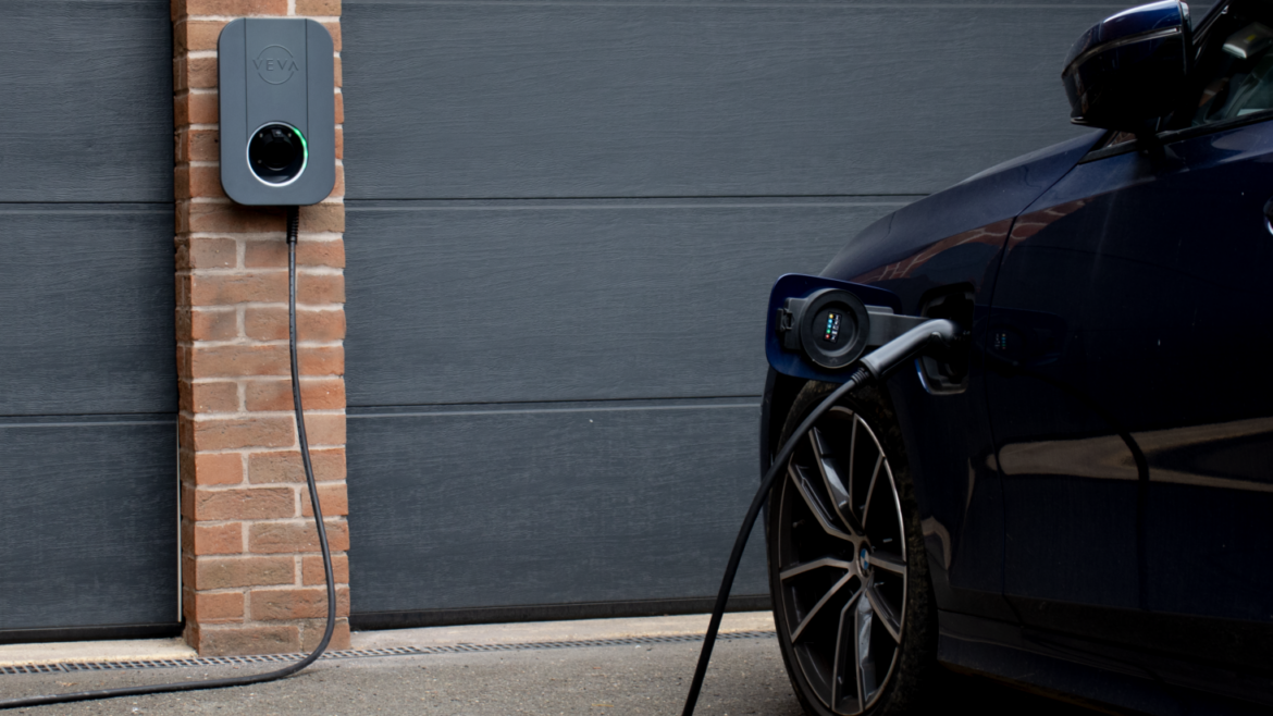 Electric car charging with a Veva EV charger