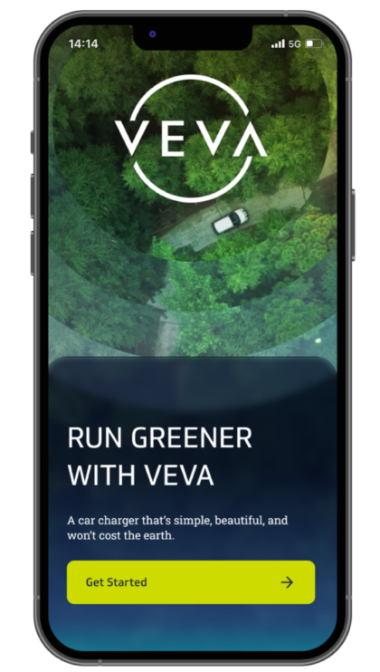 Veva Mobile App Screen 2 Veva EV Charger Mobile App